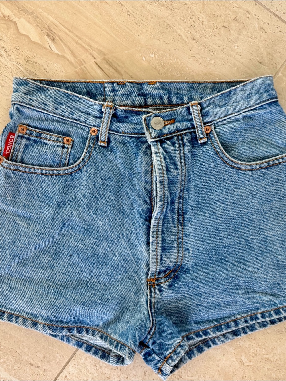 ✨ Vintage 1989–1993 BONGO High Waisted Denim Shorts ✨